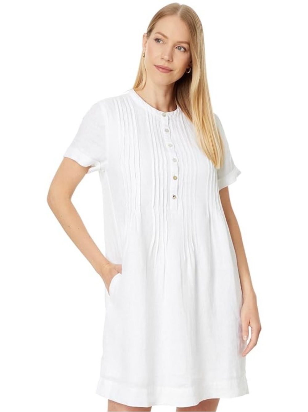 Jackson Rowe White Cotton Dress Size M